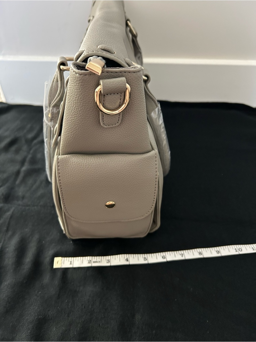Pink Haley NWT Spacious Gray Classic Satchel Bag. - Picture 8 of 10